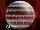 Theme for A.I.type Glass Red א screenshot 1