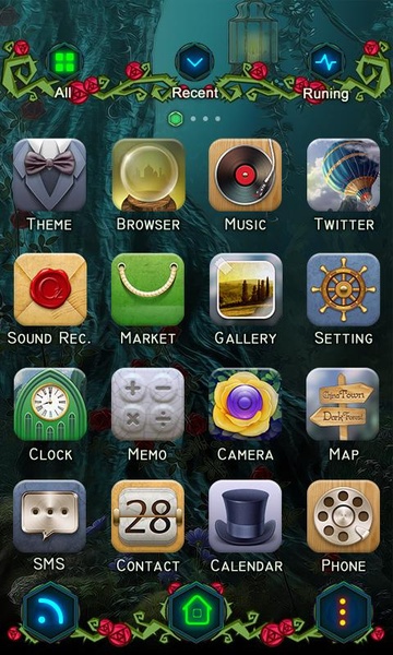 Wonderland GOLauncher EX Theme - Preview 3