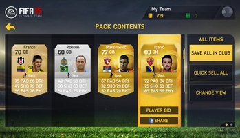FIFA 15 Ultimate Team screenshot 4