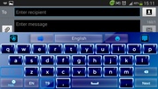 Blue Neon GO Keyboard Theme screenshot 4