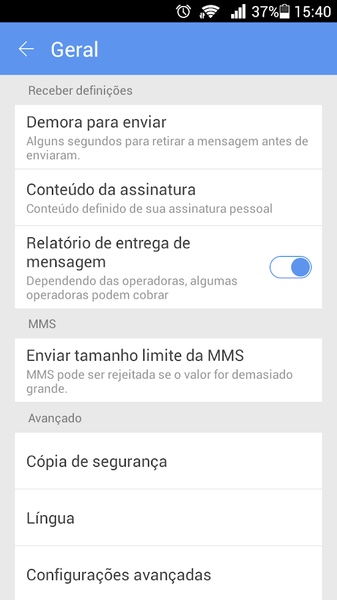 GO SMS Language Portuguese - Preview 2