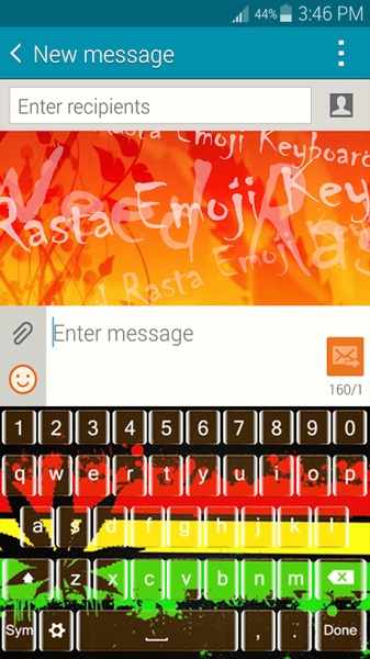 Weed Rasta Emoji Keyboard - Preview 1