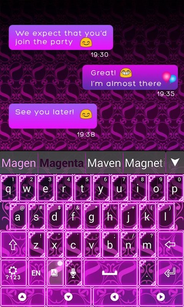 Magenta Keyboard - Preview 1