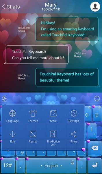 TouchPal SkinPack Magic Love for Boy - Preview 3