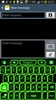 GO Keyboard Green Neon Theme screenshot 3
