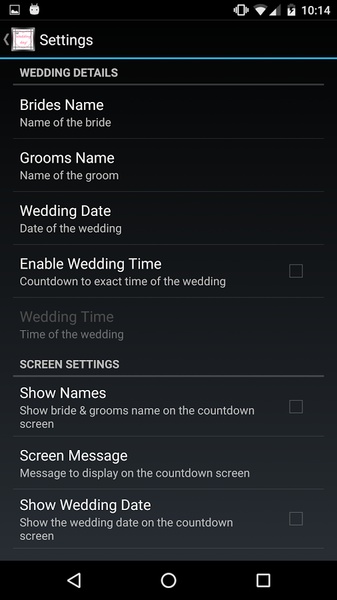 My Wedding Countdown - Preview 2