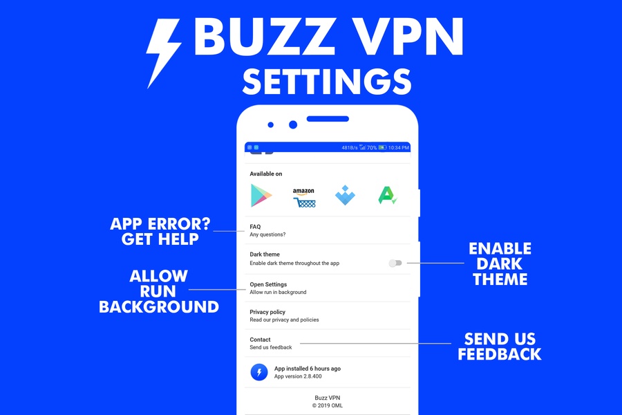 Buzz VPN - Fast, Free, Unlimited, Secure VPN Proxy - Preview 3