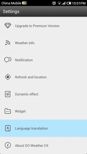 GO Weather EX Hungarian Language - Preview 3