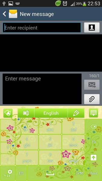 GO Keyboard Green Power Theme - Preview 7