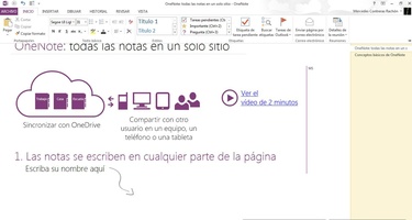 Microsoft OneNote screenshot 2