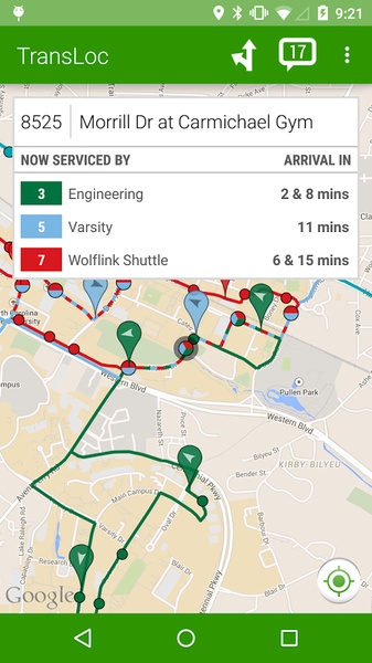 TransLoc Transit Visualization - Preview 4