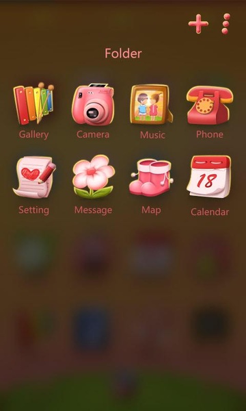 sweetlove GOLauncher EX Theme - Preview 2