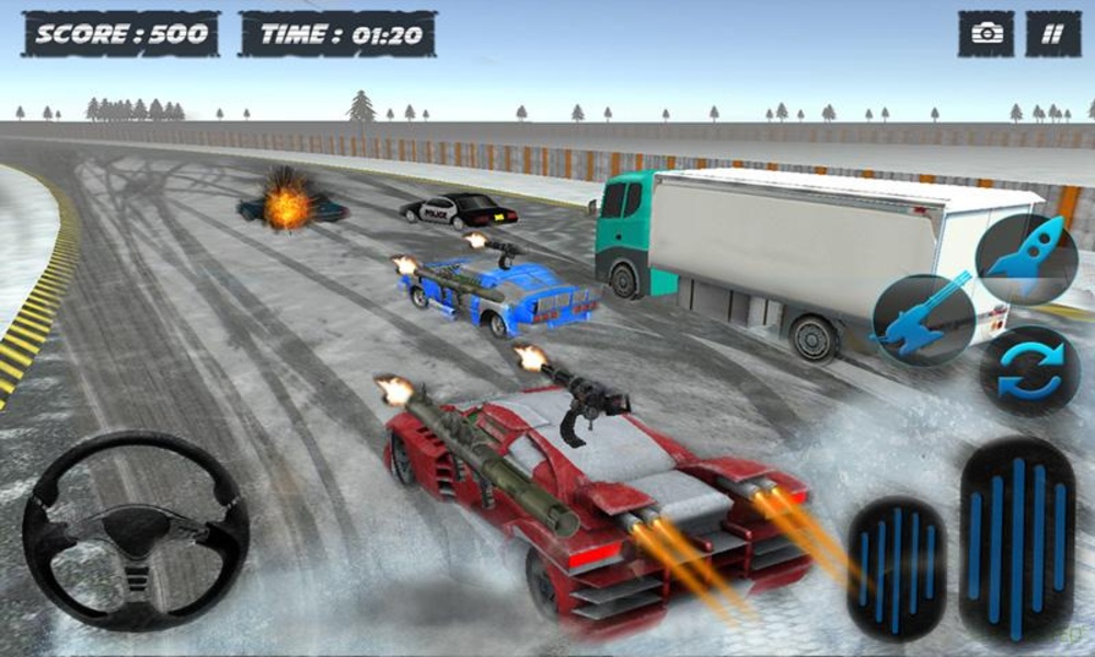 Snow Traffic Car Racing Rider - Preview 18
