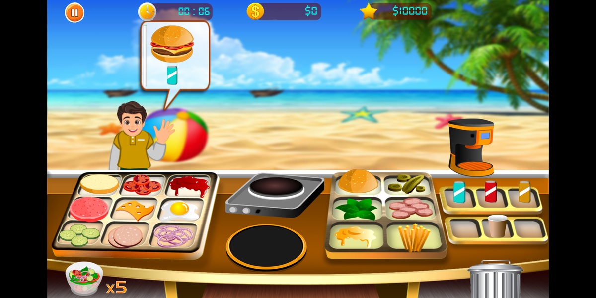 Burger Shop Restaurant : Burger Maker Cooking Game - Preview 3