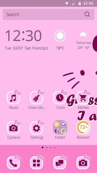 Hello Kitty Pink Heart Theme 1.0 APK Download - Android Personalization  التطبيقات