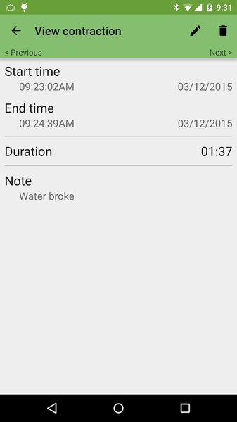 Contraction Timer - Preview 5