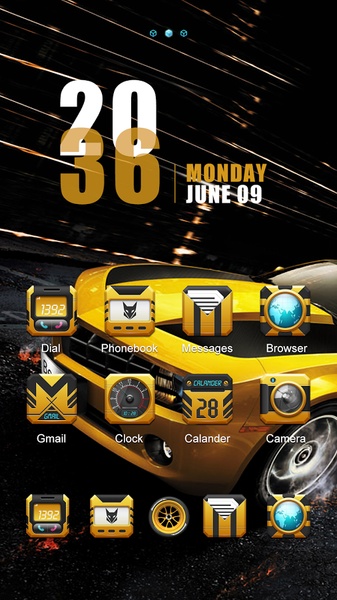 Beeee GOLauncher EX Theme - Preview 4