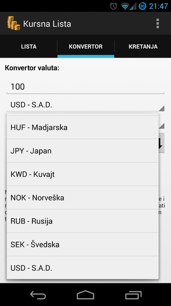 Kursna Lista - Preview 2