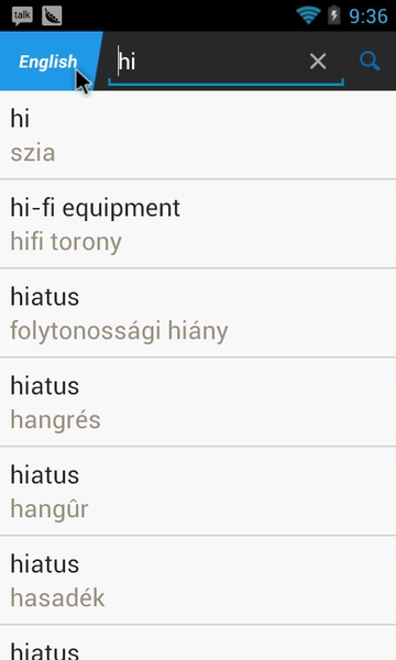 Hungarian English Translator - Preview 4