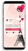 SMS Theme Love Paris - pink screenshot 5
