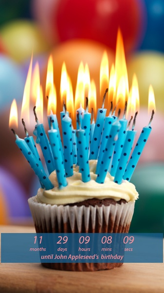Birthday Countdown Widget - Preview 4