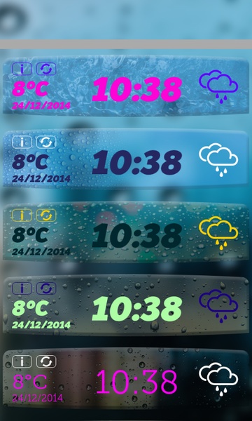 Transparent Weather Clock App - Preview 2