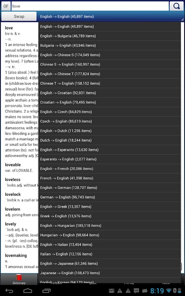 Multi Lang Dictionary + Translate + Speak - Preview 10