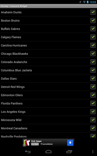 Hockey Livescore Widget - Preview 2