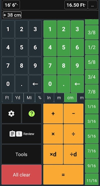 Feet & Inch Construction Calc 7.15.9 Printscreens 4