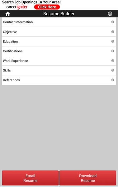 Career Igniter Resume Builder - Preview 1
