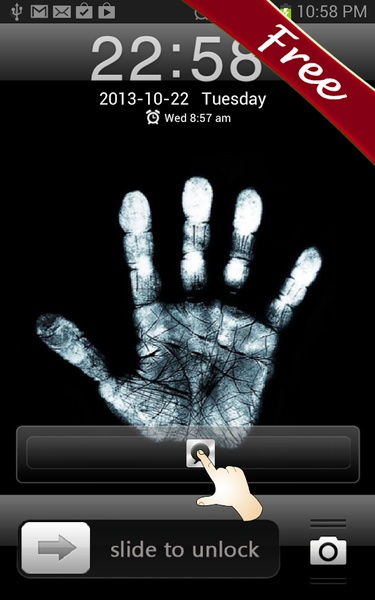 X-Ray Hand Print Go Locker - Preview 2