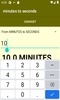 Minutes to seconds converter screenshot 3