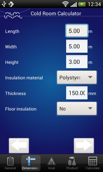 Cold Room Calculator - Preview 5