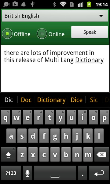 Multi Lang Dictionary + Translate + Speak - Preview 16