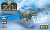 Snow Wild Leopard Attack Sim screenshot 12