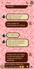 SMS Theme Love Chocolate pink screenshot 4