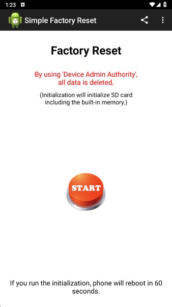 Simple Factory Reset - Preview 1