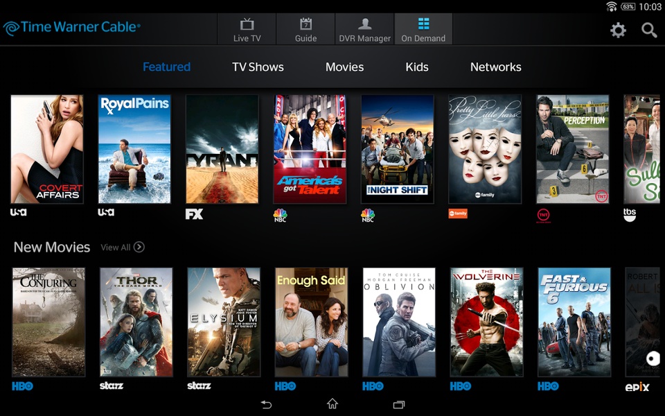 Spectrum tv discount app for android