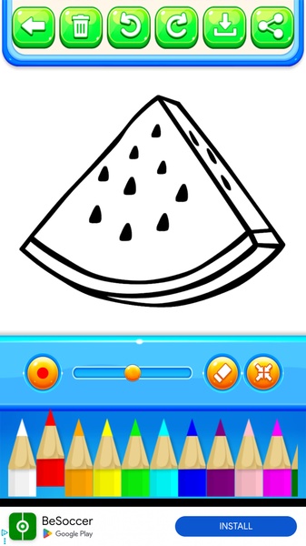 Fruits Coloring Book - Preview 4