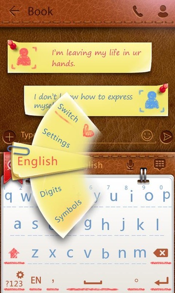 V-Book GO Keyboard Theme - Preview 5