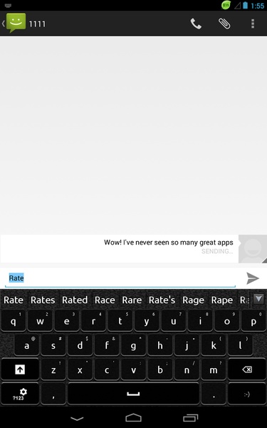 GO Keyboard Qwerty Theme - Preview 1