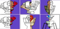 Toilet Monster Color By Number screenshot 1