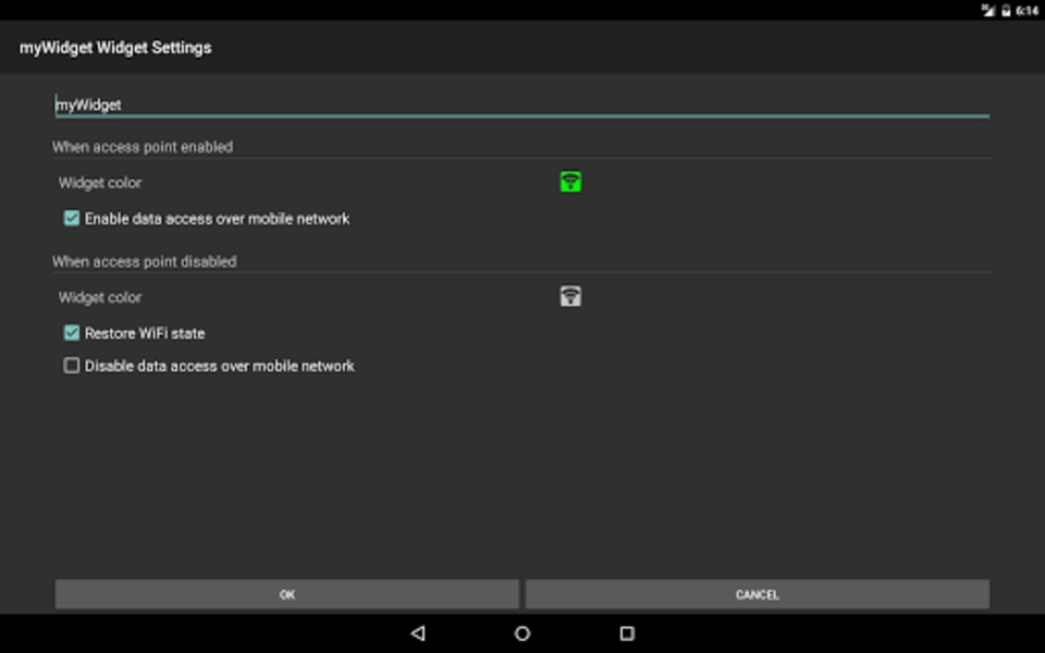 WiFi Access Point Widget - Preview 1