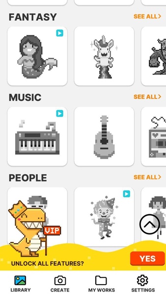 Pixel Paint - Coloring Book - Preview 1