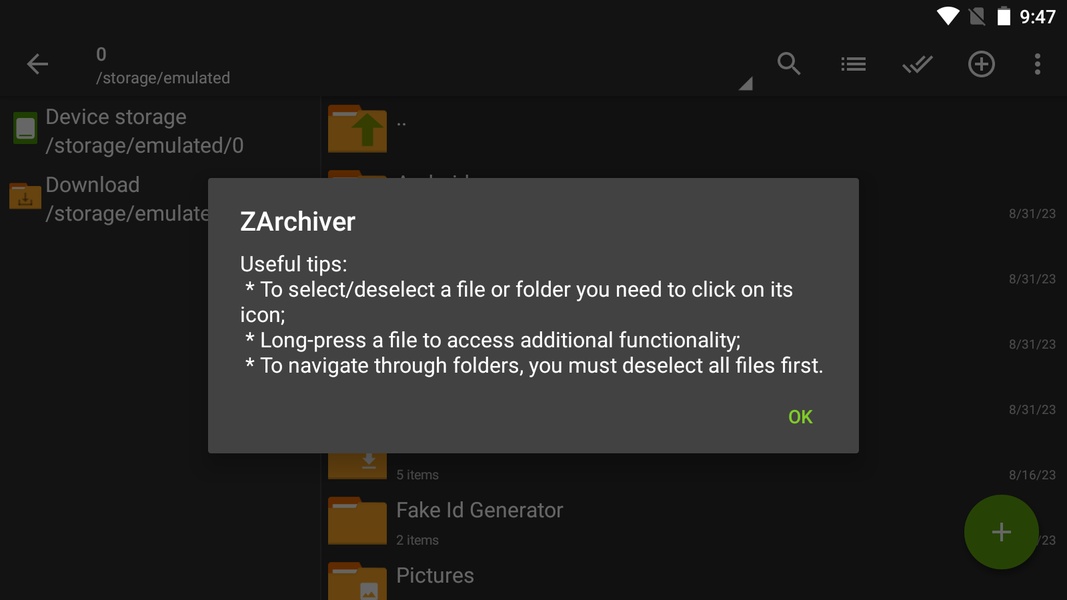 ZArchiver - Preview 16