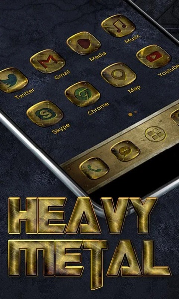 Heavy Metal GOLauncher EX Theme - Preview 7