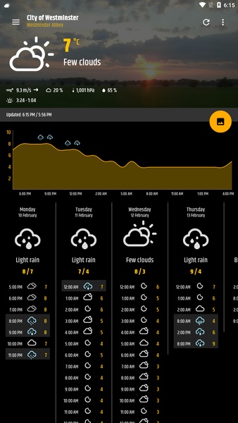 Simple weather & clock widget - Preview 1