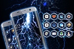 Stormy Lightning Theme: dynamic night wallpaper screenshot 1