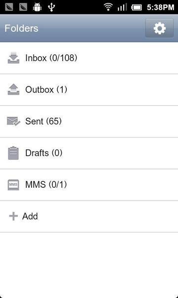 GO SMS Pro Grey Theme - Preview 4