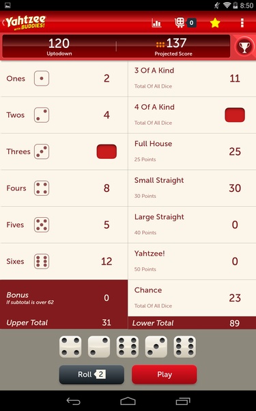 Yahtzee With Buddies - Preview 4